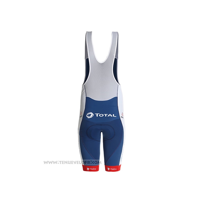 2021 Maillot Cyclisme Direct Energie Bleu Rouge Blanc Manches Courtes et Cuissard